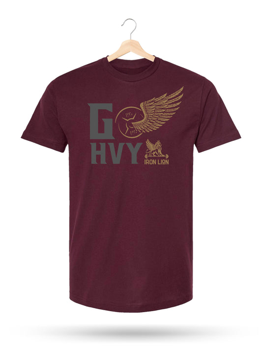 Go Hvy Unisex Tee (Burgundy)