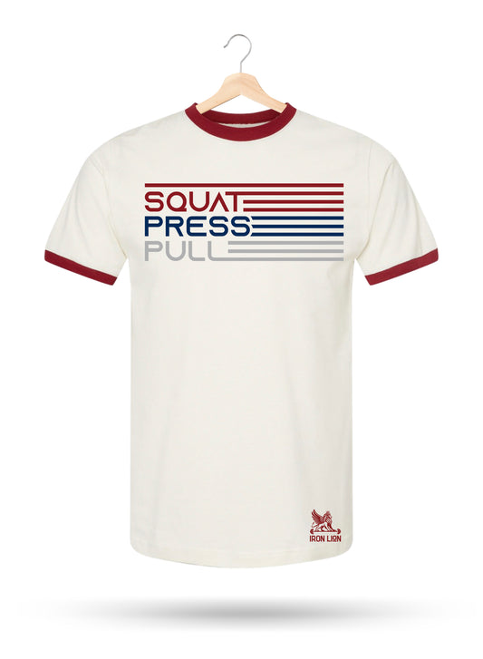 Squat, Press, Pull Flag Unisex Tee