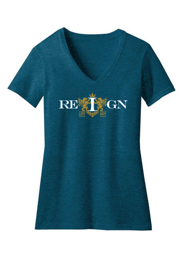 I Reign Women’s V-Neck Tee